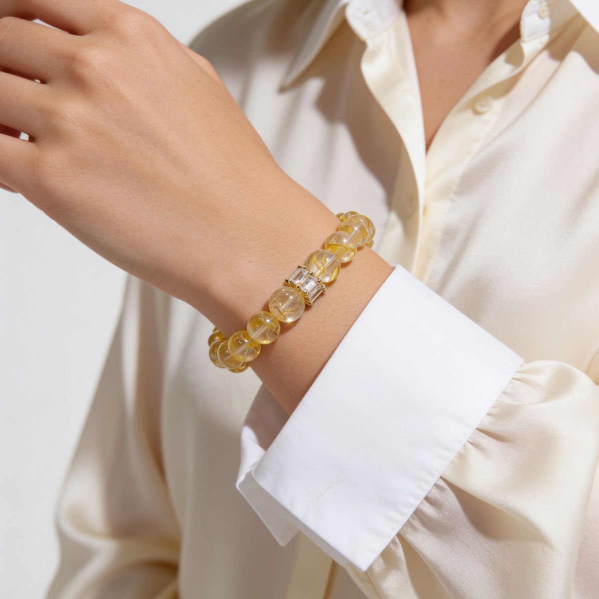 Golden Healer Yellow Quartz Bracelet by JWPatronus – natural crystal bracelet for women