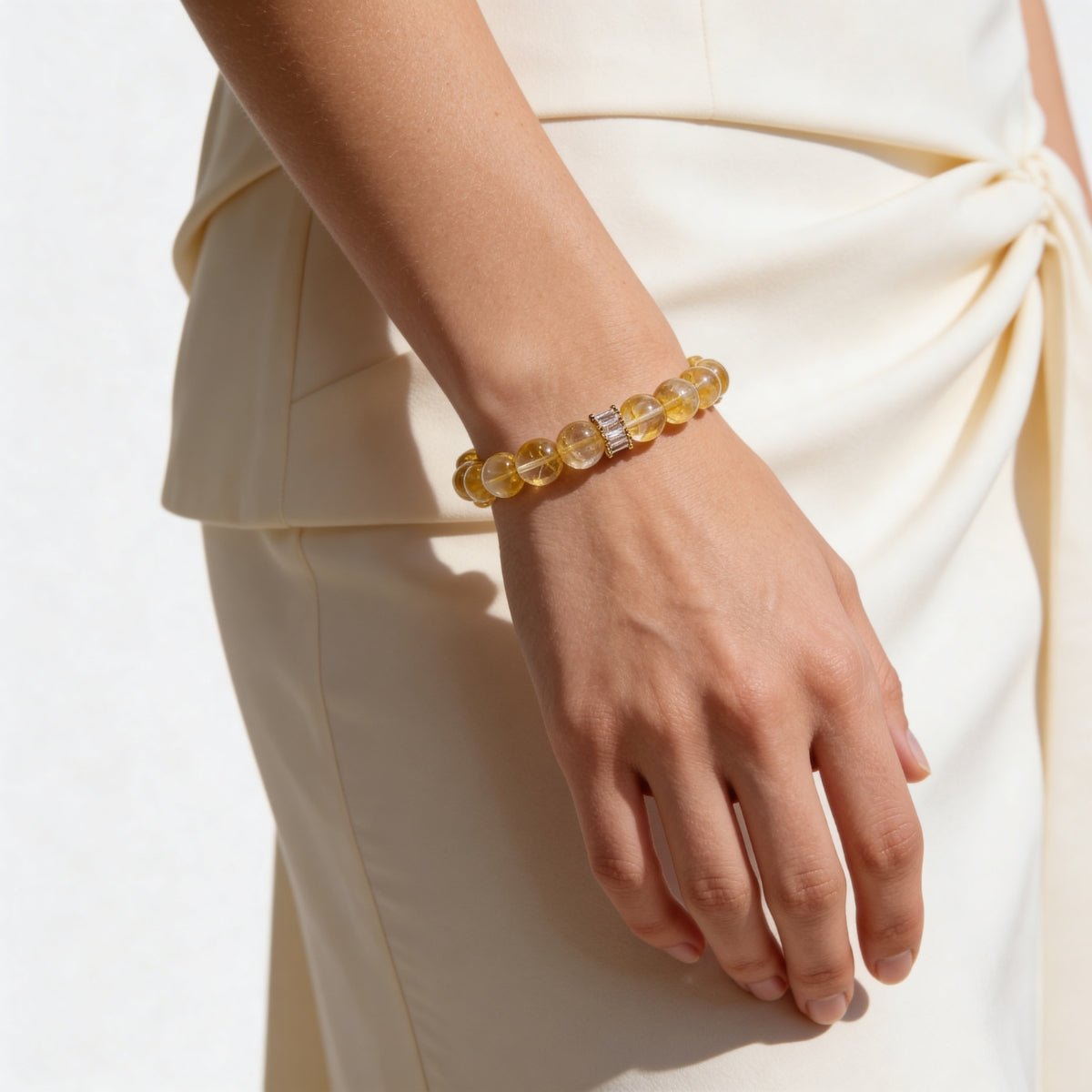 Golden Healer Yellow Quartz Bracelet by JWPatronus – natural crystal bracelet for women