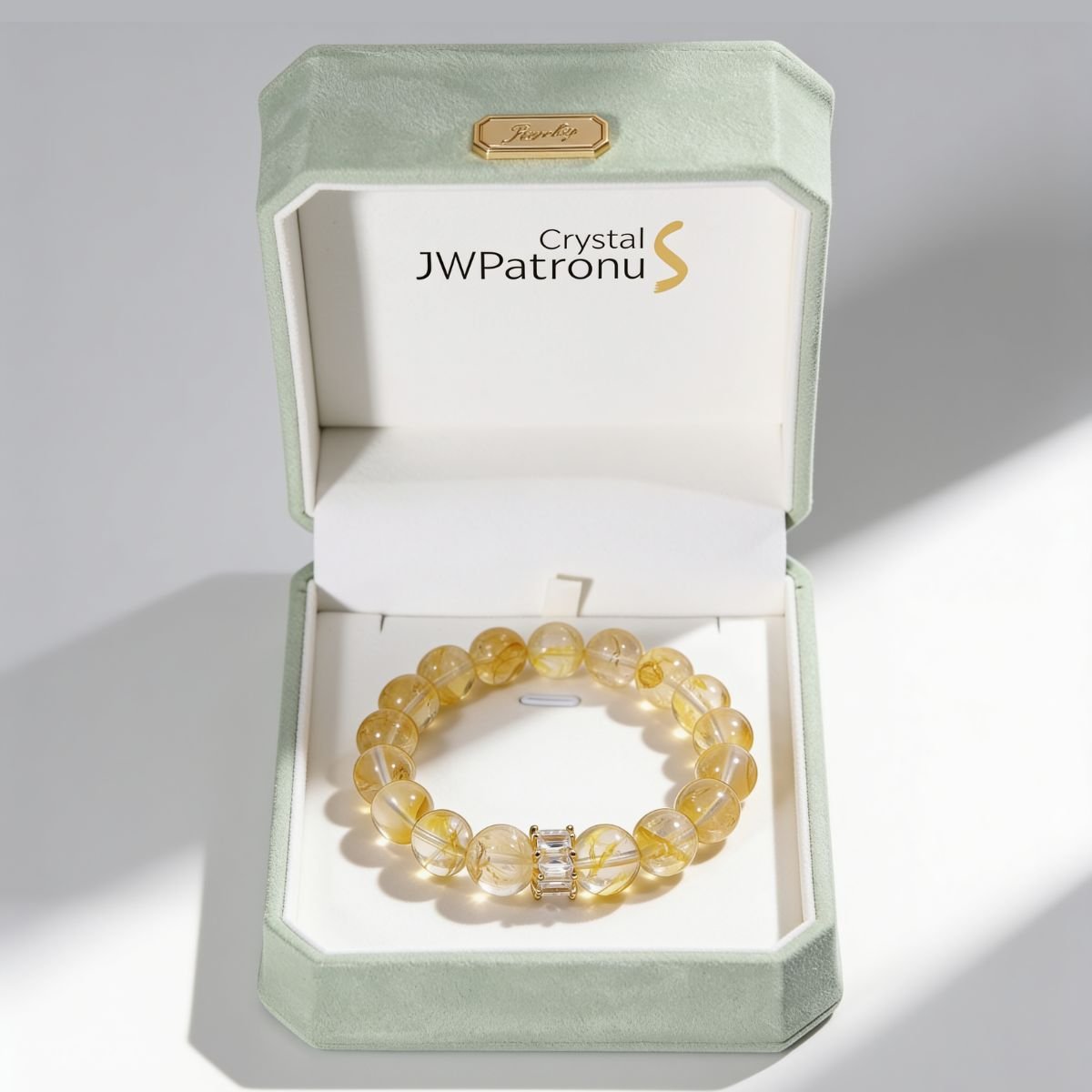 Golden Healer Yellow Quartz Bracelet by JWPatronus – natural crystal bracelet for women