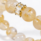 Golden Hematoid Quartz Bracelet by JWPatronus – natural crystal bracelet for women