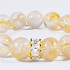 Golden Hematoid Quartz Bracelet by JWPatronus – natural crystal bracelet for women