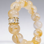 Golden Hematoid Quartz Bracelet by JWPatronus – natural crystal bracelet for women