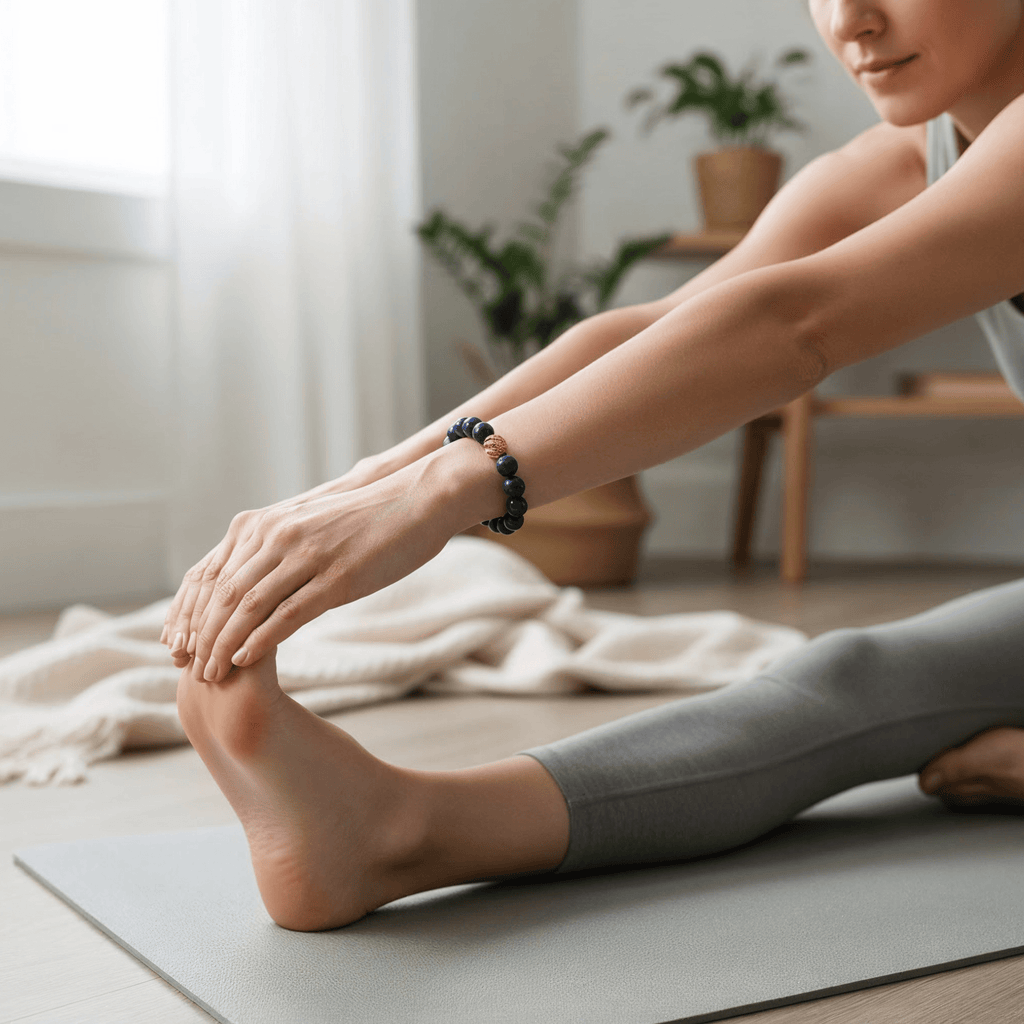 Golden Lucky Lapis Bracelet by JWPatronus – natural crystal bracelet for women