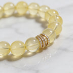 Golden Radiance Lemon Quartz Bracelet by JWPatronus – natural crystal bracelet for women