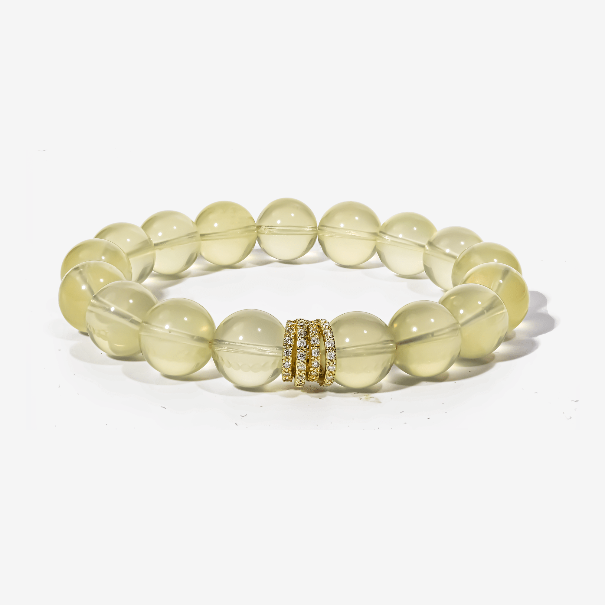 Golden Radiance Lemon Quartz Bracelet by JWPatronus – natural crystal bracelet for women