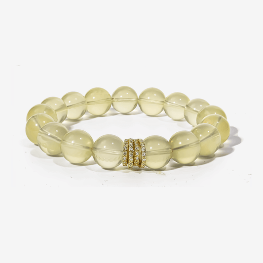 Golden Radiance Lemon Quartz Bracelet by JWPatronus – natural crystal bracelet for women