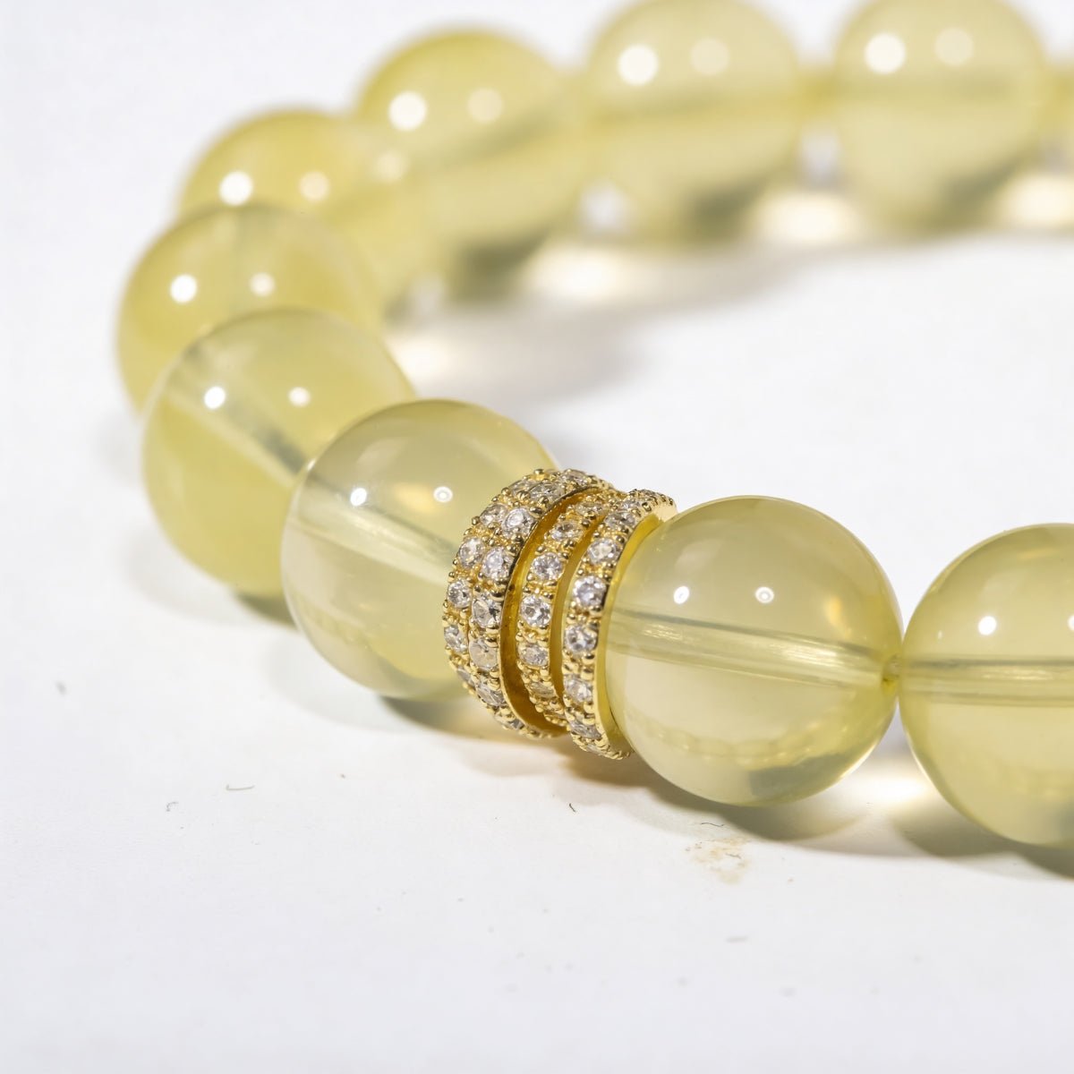 Golden Radiance Lemon Quartz Bracelet by JWPatronus – natural crystal bracelet for women