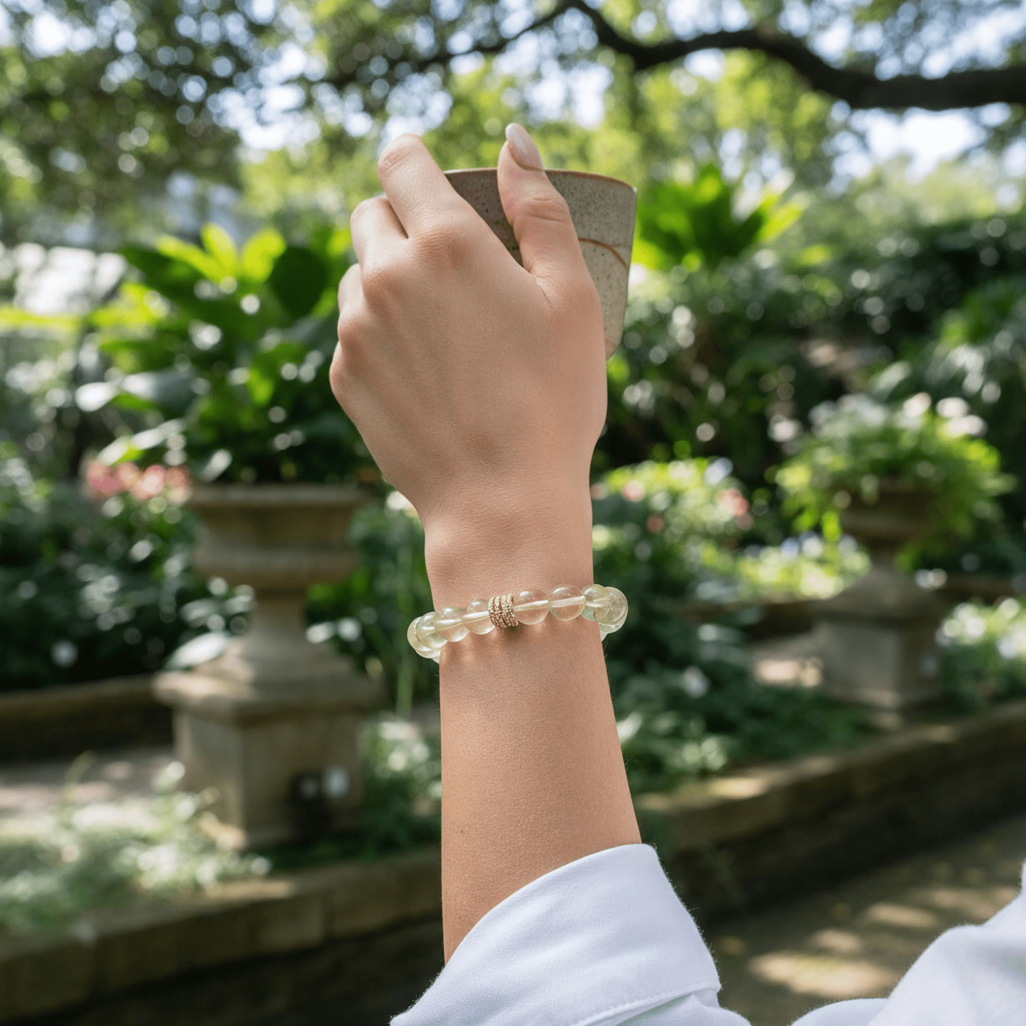 Golden Radiance Lemon Quartz Bracelet by JWPatronus – natural crystal bracelet for women