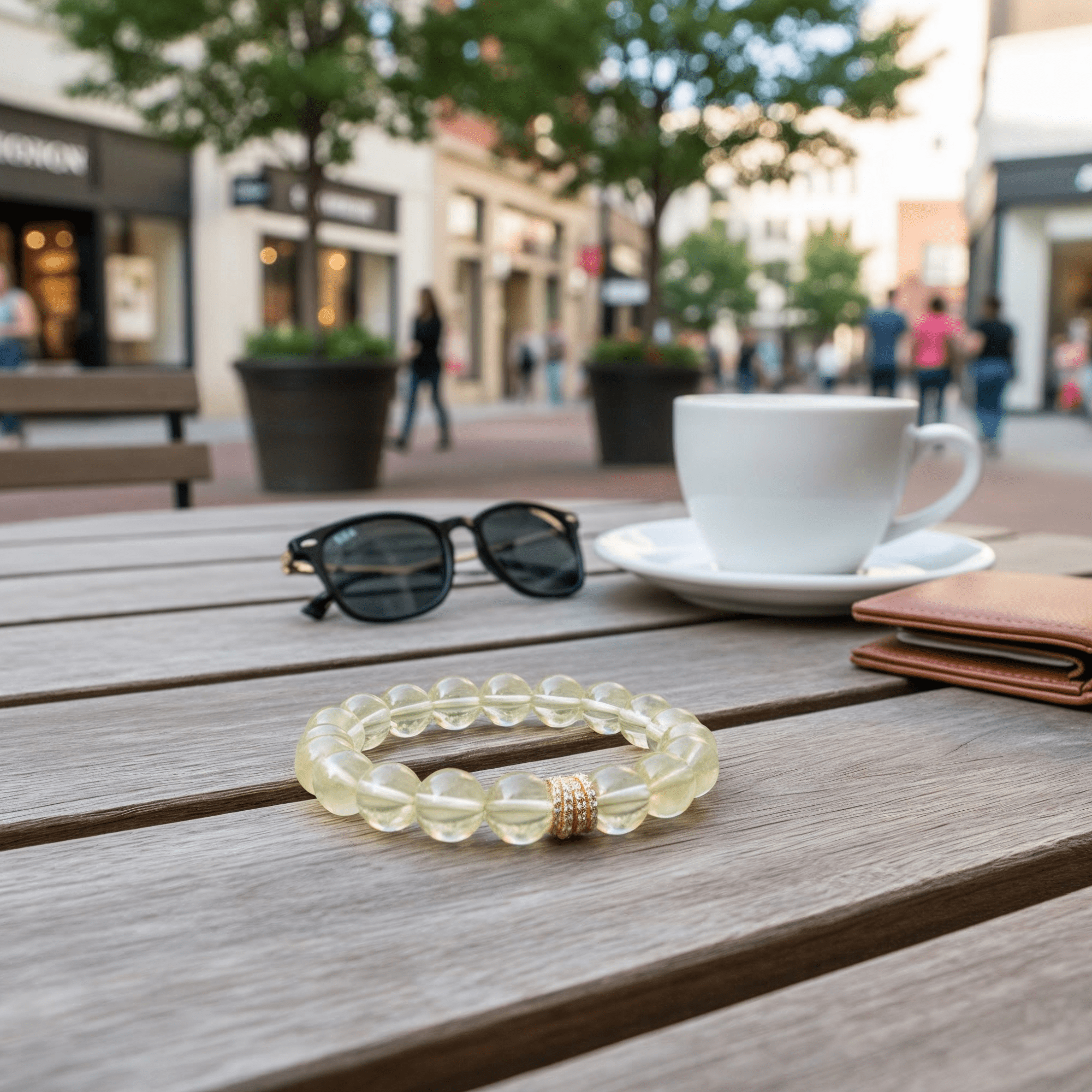 Golden Radiance Lemon Quartz Bracelet by JWPatronus – natural crystal bracelet for women