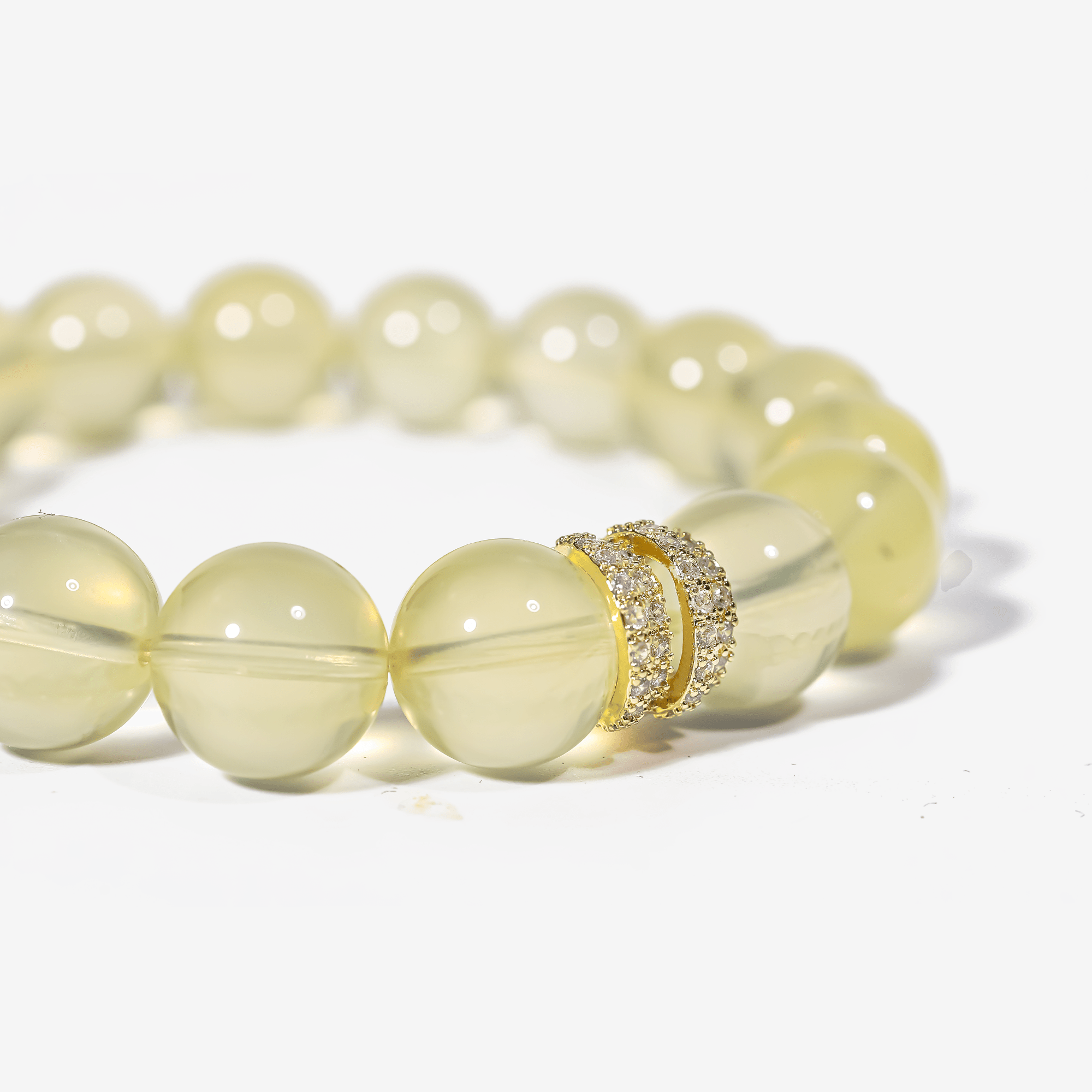 Golden Radiance Lemon Quartz Bracelet by JWPatronus – natural crystal bracelet for women