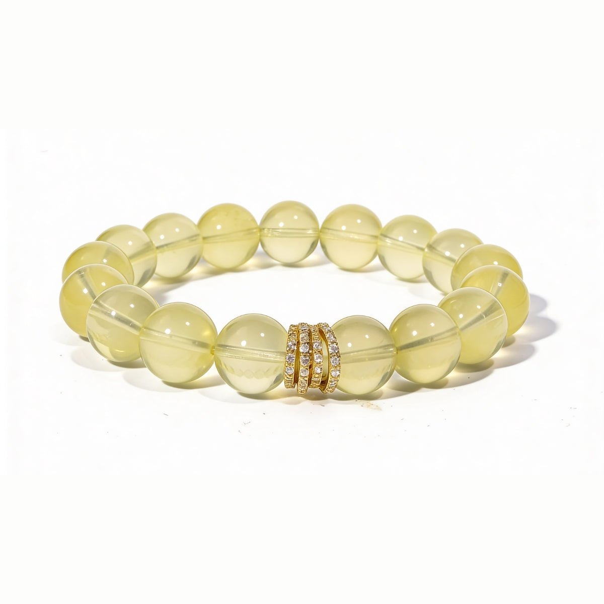 Golden Radiance Lemon Quartz Bracelet by JWPatronus – natural crystal bracelet for women