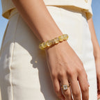 Golden Radiance Lemon Quartz Bracelet by JWPatronus – natural crystal bracelet for women