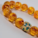 Golden Signature Brazilian Citrine Bracelet by JWPatronus – natural crystal bracelet for women