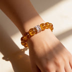Golden Signature Brazilian Citrine Bracelet by JWPatronus – natural crystal bracelet for women