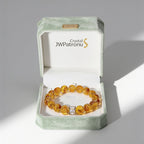 Golden Signature Brazilian Citrine Bracelet by JWPatronus – natural crystal bracelet for women