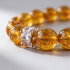 Golden Signature Brazilian Citrine Bracelet by JWPatronus – natural crystal bracelet for women