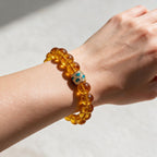 Golden Signature Brazilian Citrine Bracelet by JWPatronus – natural crystal bracelet for women