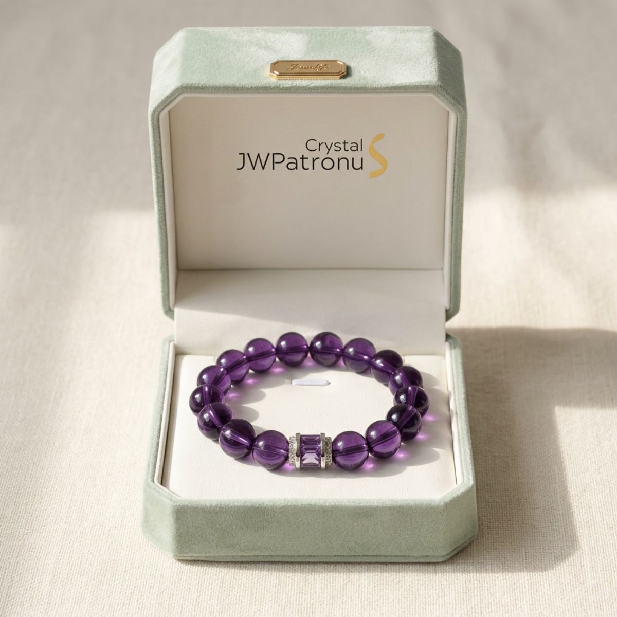 Graceful Amethyst Poise Bracelet by JWPatronus – natural crystal bracelet for women