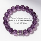Graceful Amethyst Poise Bracelet by JWPatronus – natural crystal bracelet for women