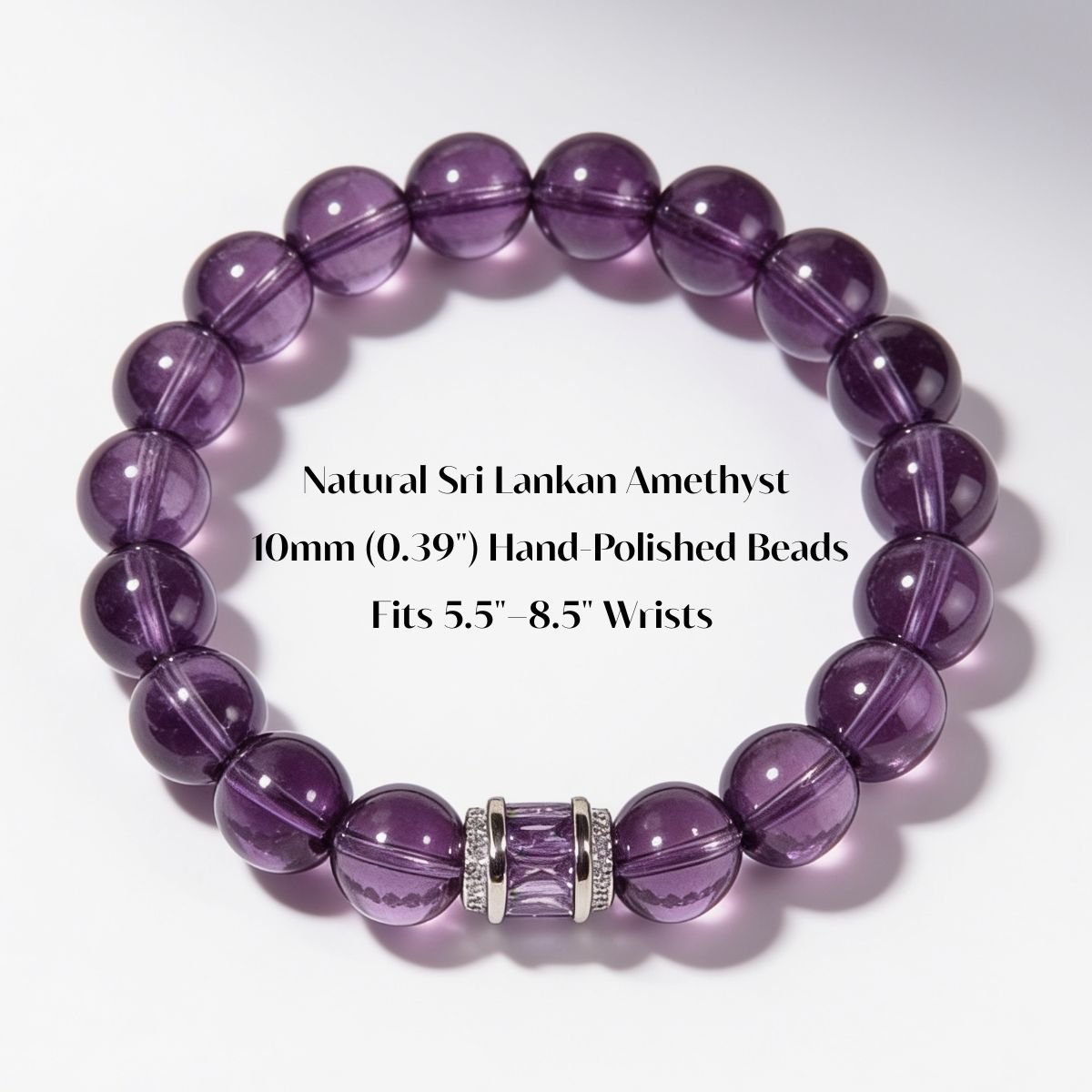 Graceful Amethyst Poise Bracelet by JWPatronus – natural crystal bracelet for women