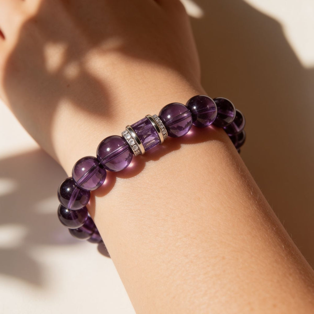 Graceful Amethyst Poise Bracelet by JWPatronus – natural crystal bracelet for women