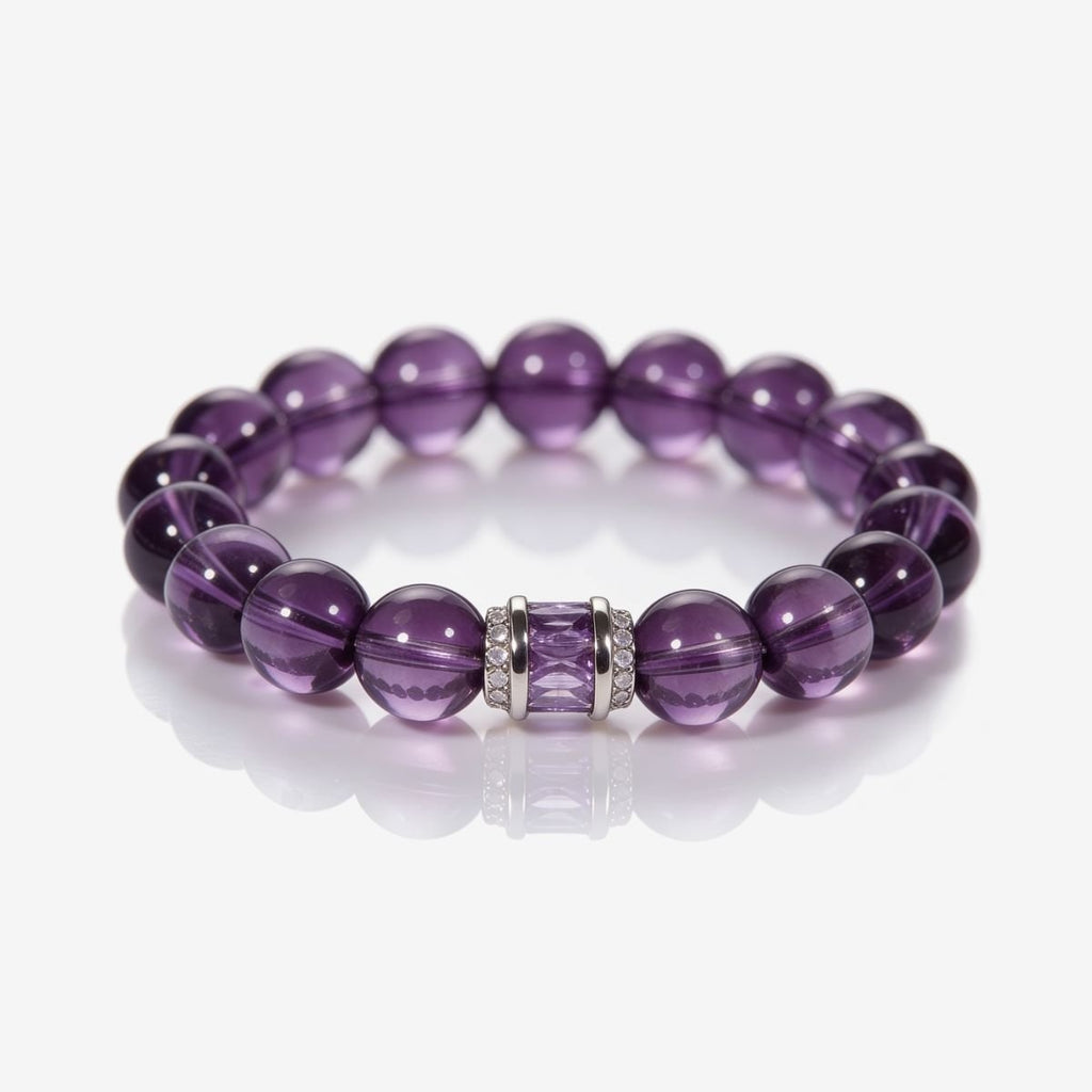 Graceful Amethyst Poise Bracelet by JWPatronus – natural crystal bracelet for women