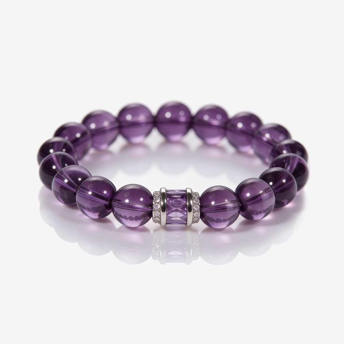 Graceful Amethyst Poise Bracelet by JWPatronus – natural crystal bracelet for women