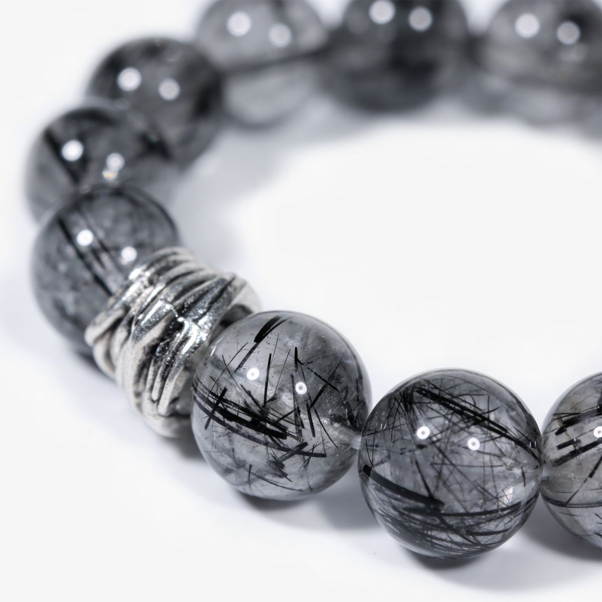 Guardian Black Rutile Quartz Bracelet by JWPatronus – natural crystal bracelet for women