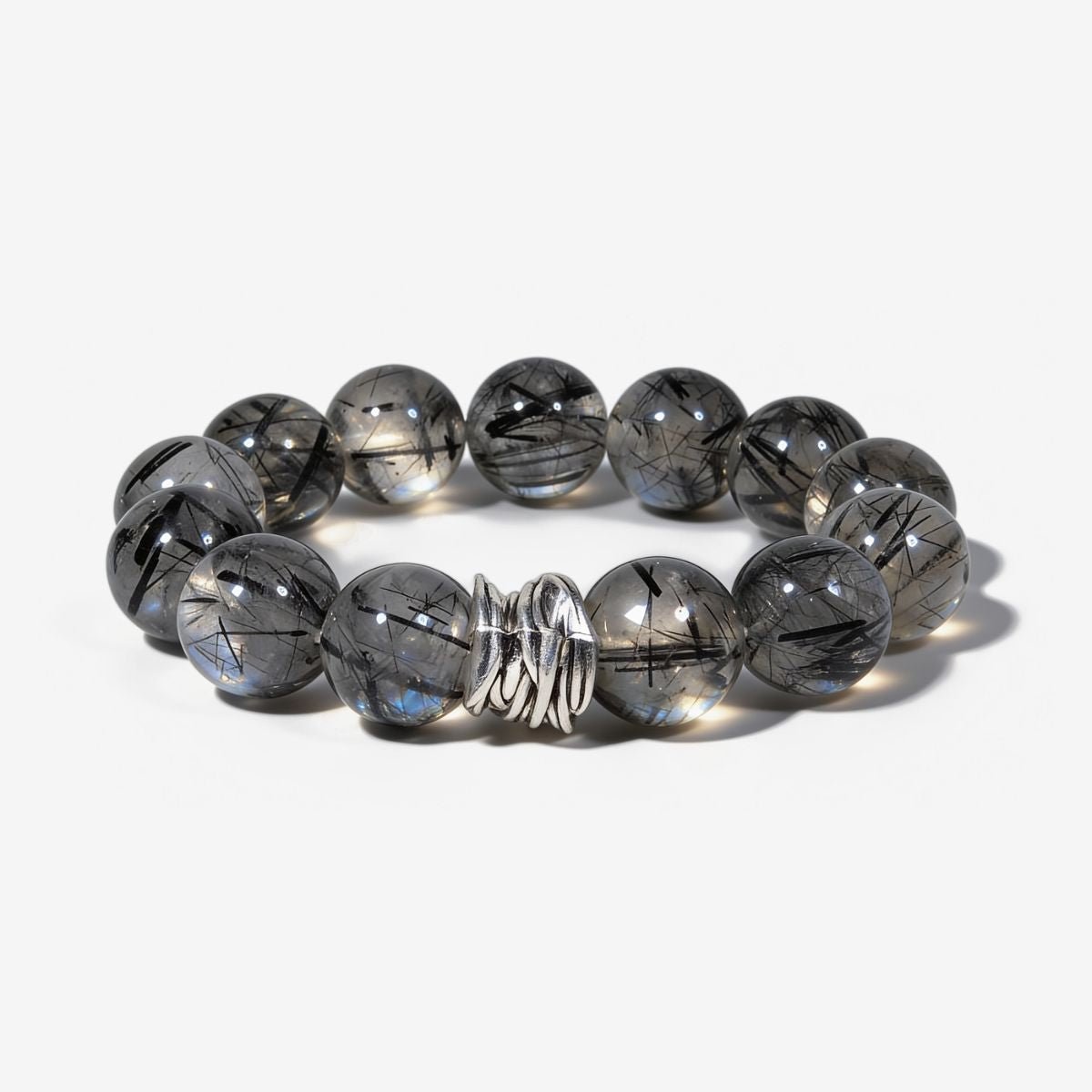 Guardian Black Rutile Quartz Bracelet by JWPatronus – natural crystal bracelet for women