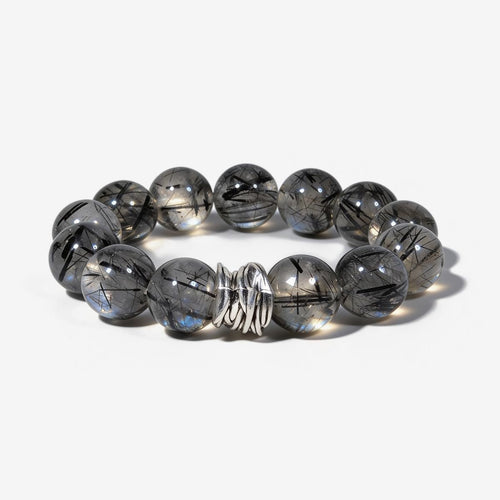 Guardian Black Rutile Quartz Bracelet by JWPatronus – natural crystal bracelet for women