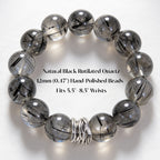 Guardian Black Rutile Quartz Bracelet by JWPatronus – natural crystal bracelet for women