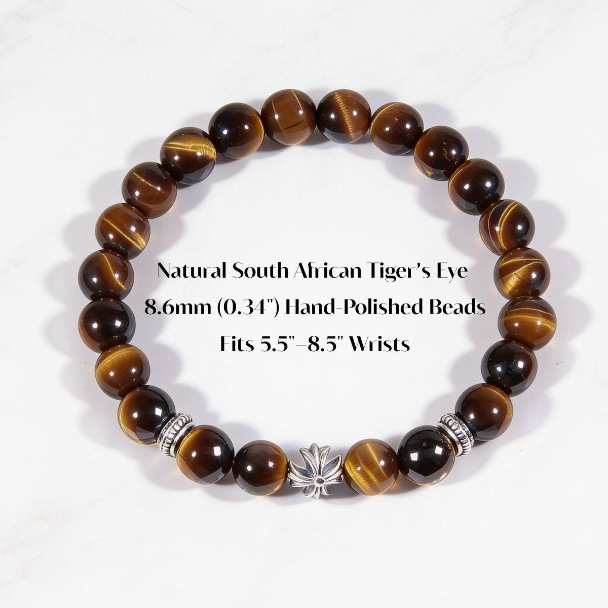 Guardian Tiger’s Eye Cross Bracelet by JWPatronus – natural crystal bracelet for women