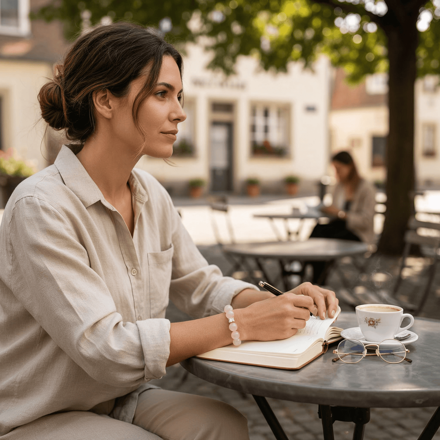 Harmony Rose Quartz Bracelet by JWPatronus – natural crystal bracelet for women
