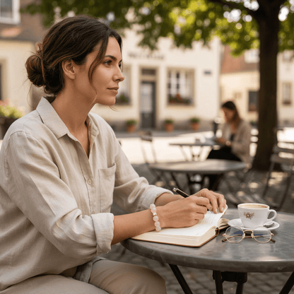 Harmony Rose Quartz Bracelet by JWPatronus – natural crystal bracelet for women