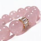 Harmony Rose Quartz Bracelet by JWPatronus – natural crystal bracelet for women