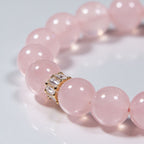 Harmony Rose Quartz Bracelet by JWPatronus – natural crystal bracelet for women