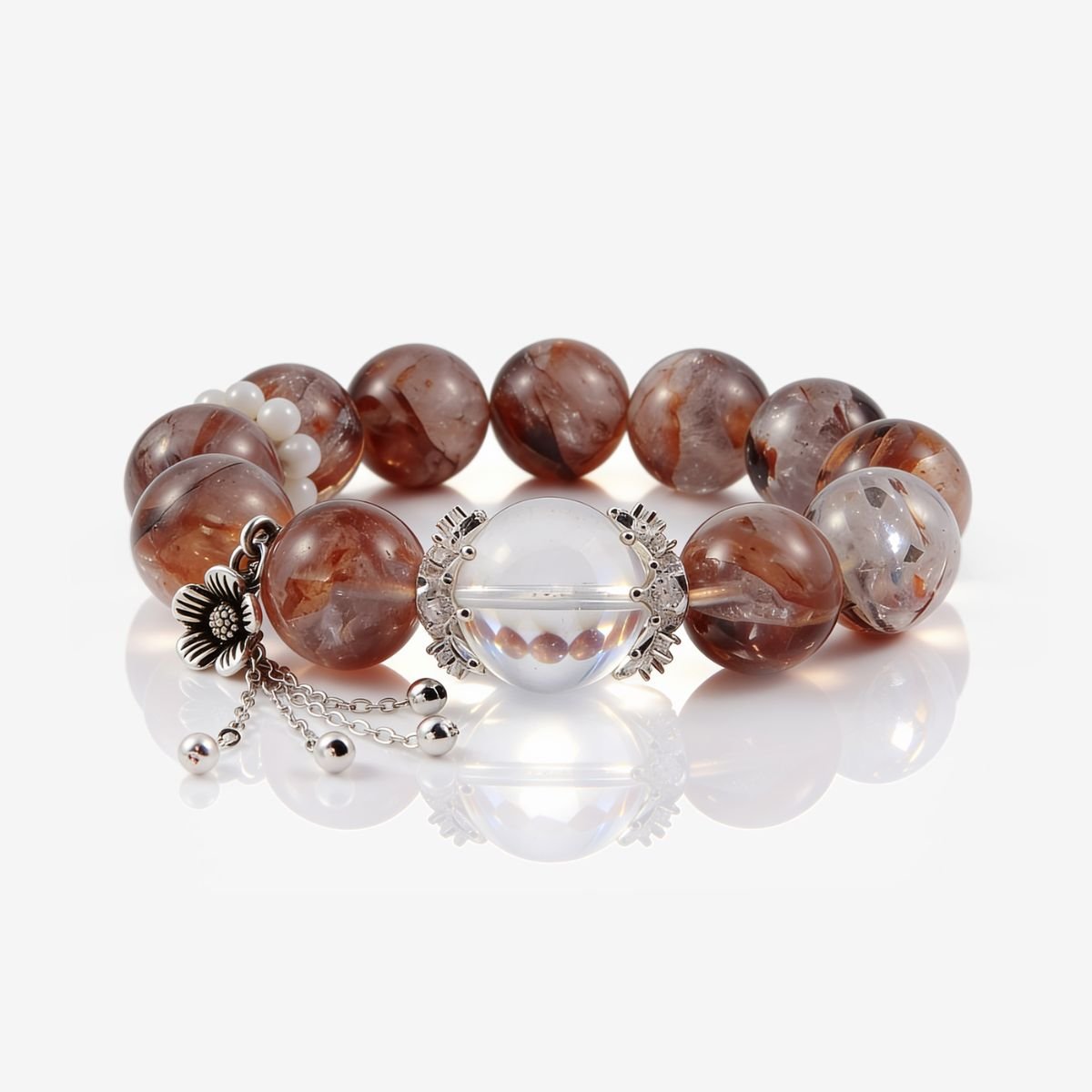 Hematoid Quartz Serenity Bracelet by JWPatronus – natural crystal bracelet for women