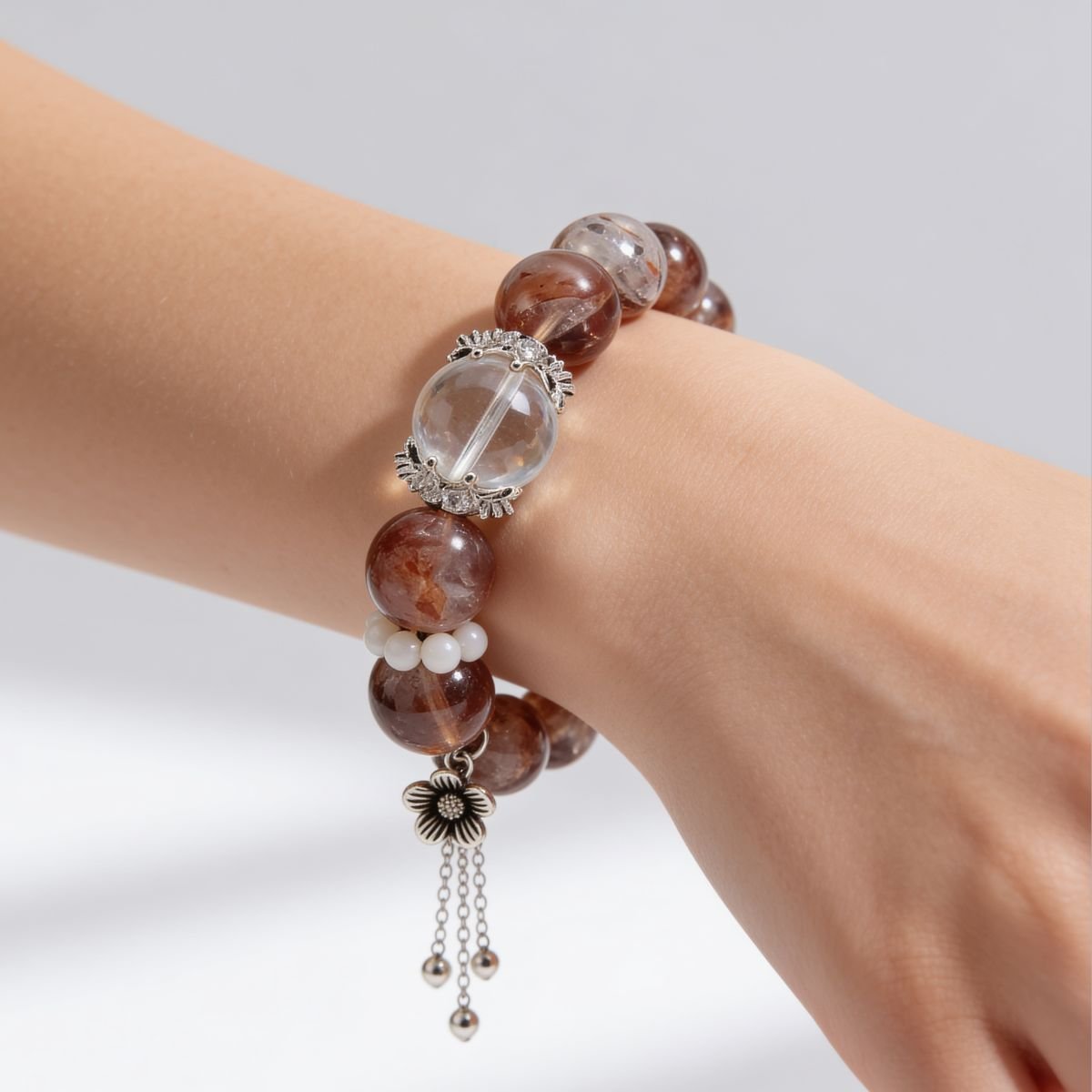 Hematoid Quartz Serenity Bracelet by JWPatronus – natural crystal bracelet for women