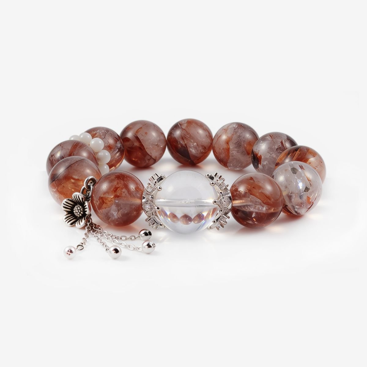 Hematoid Quartz Serenity Bracelet by JWPatronus – natural crystal bracelet for women