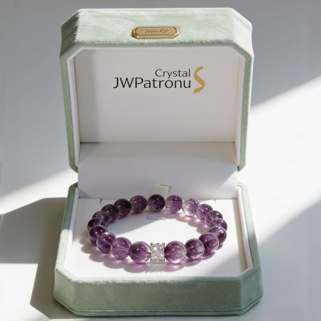 Inner Grace Amethyst Bracelet by JWPatronus – natural crystal bracelet for women