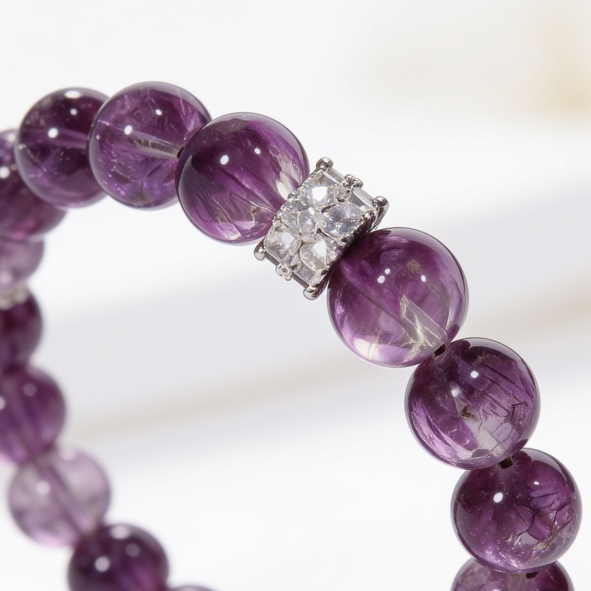 Inner Grace Amethyst Bracelet by JWPatronus – natural crystal bracelet for women