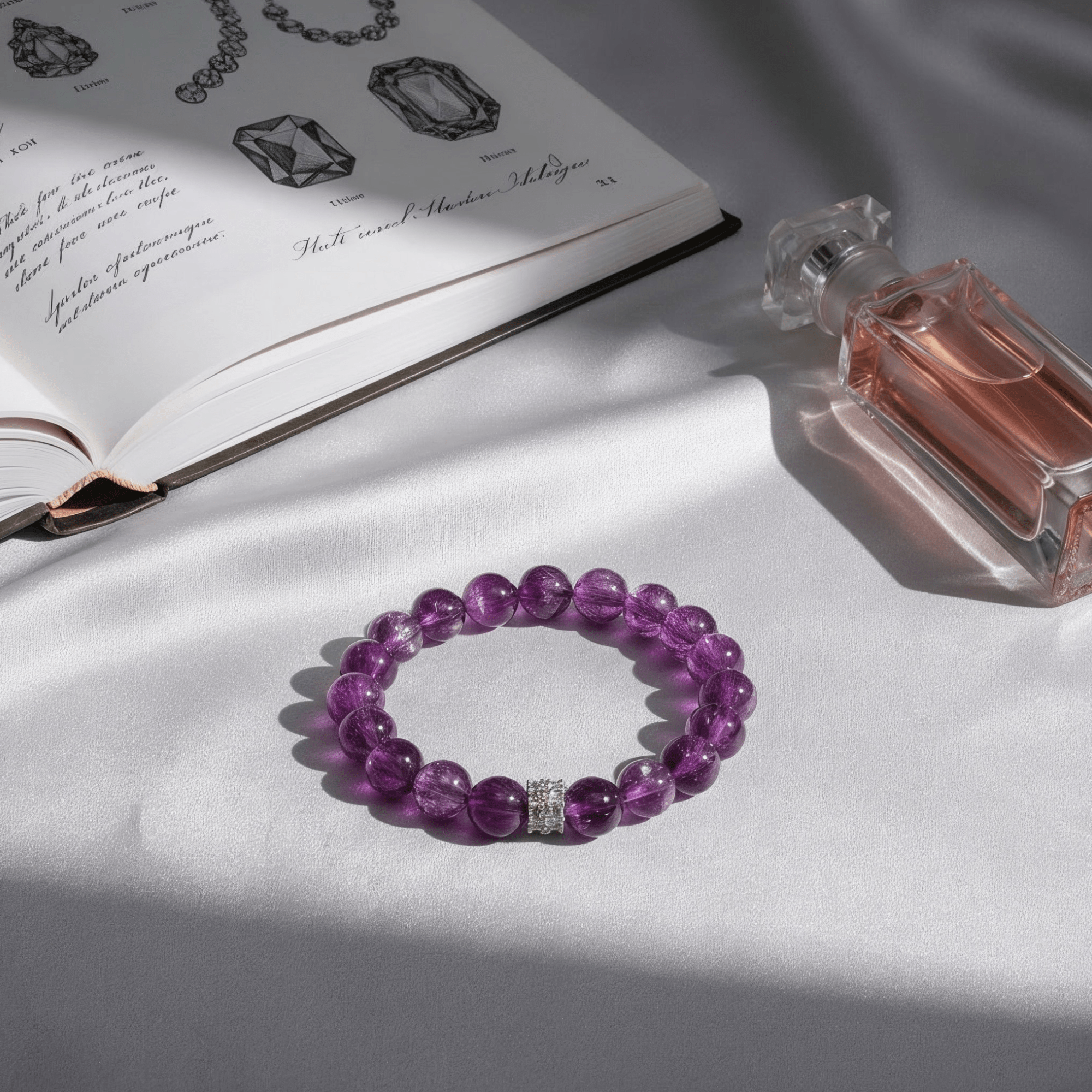 Inner Grace Amethyst Bracelet by JWPatronus – natural crystal bracelet for women