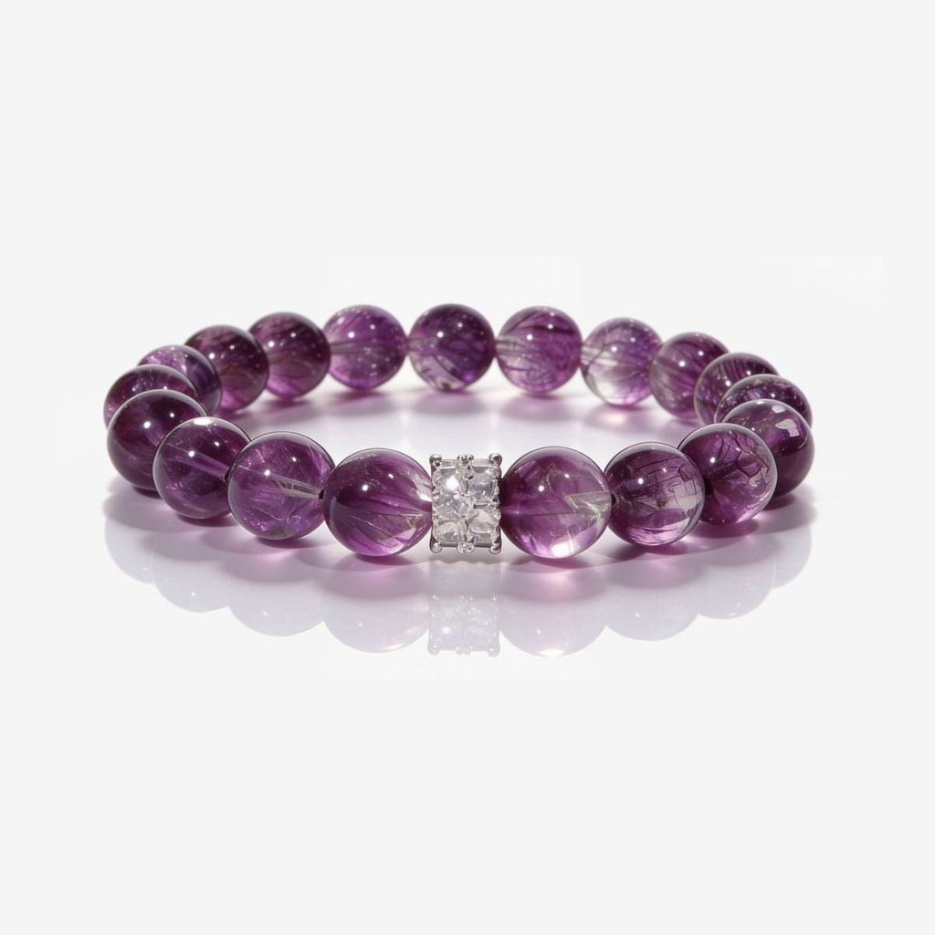 Inner Grace Amethyst Bracelet by JWPatronus – natural crystal bracelet for women