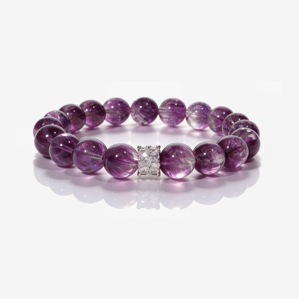 Inner Grace Amethyst Bracelet by JWPatronus – natural crystal bracelet for women
