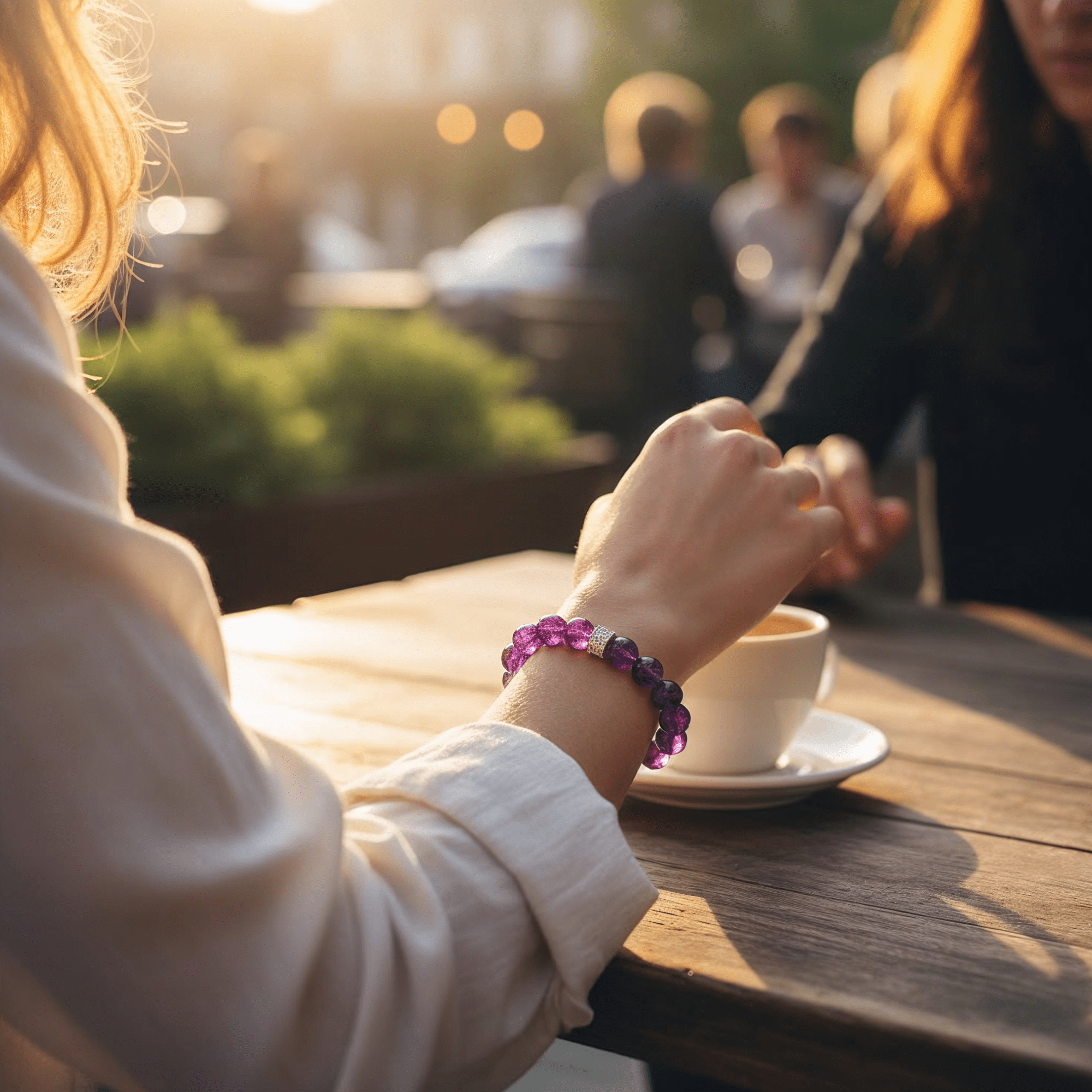 Inner Grace Amethyst Bracelet by JWPatronus – natural crystal bracelet for women