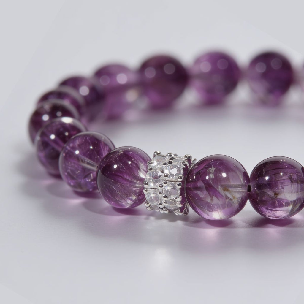 Inner Grace Amethyst Bracelet by JWPatronus – natural crystal bracelet for women