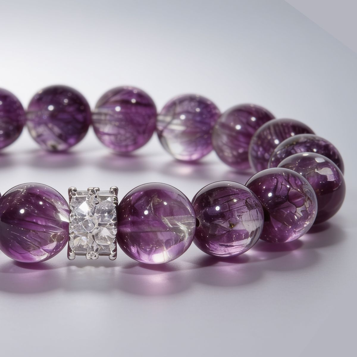 Inner Grace Amethyst Bracelet by JWPatronus – natural crystal bracelet for women