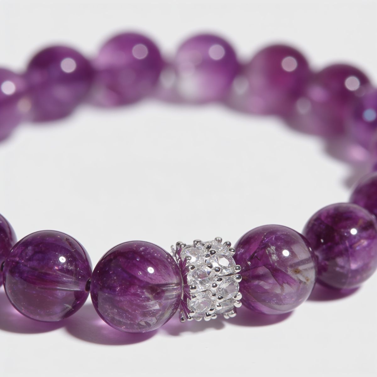 Inner Grace Amethyst Bracelet by JWPatronus – natural crystal bracelet for women