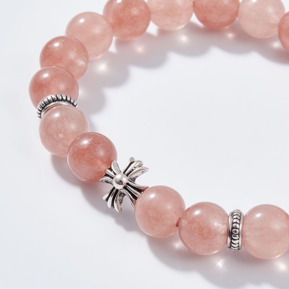 Lucky Blessing Rhodochrosite Bracelet by JWPatronus – natural crystal bracelet for women