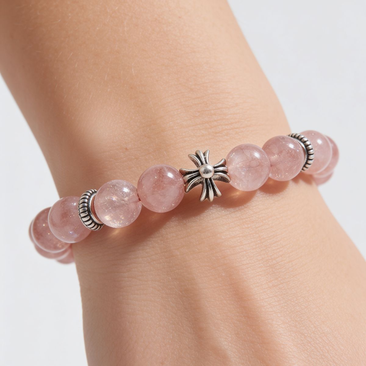Lucky Blessing Rhodochrosite Bracelet by JWPatronus – natural crystal bracelet for women